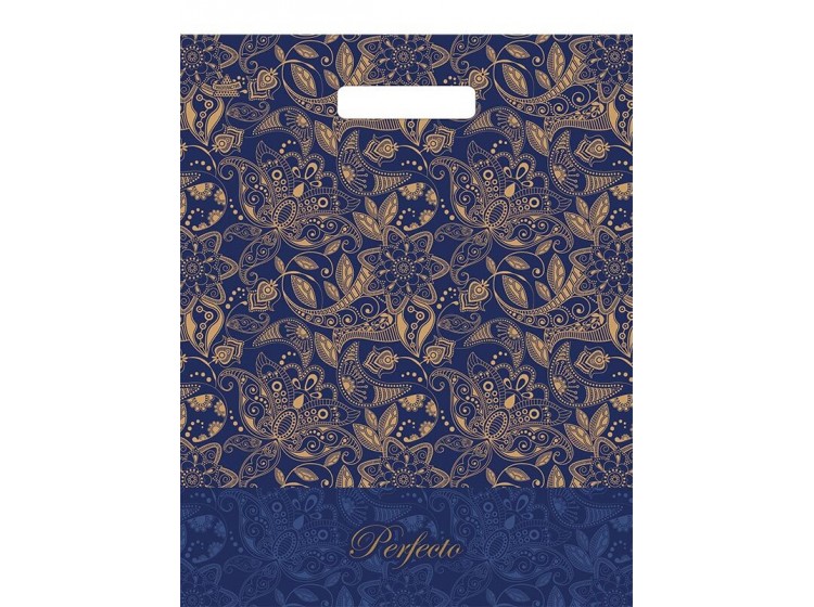 Мешок ПВД (выр.ручка) 370*300 (90мкр) Перфекто Узоры